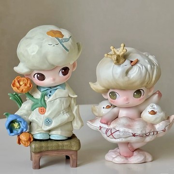 爆款鈕釦開花dimoo 如果今天星期八系列手辦盲盒擺件禮物