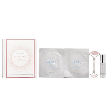 【斯美凱】Radiance Infusion 超保濕護理套裝：HA 活膚保濕霜 28.4g + 超保濕面膜 2 片 + 玫瑰石英滾珠