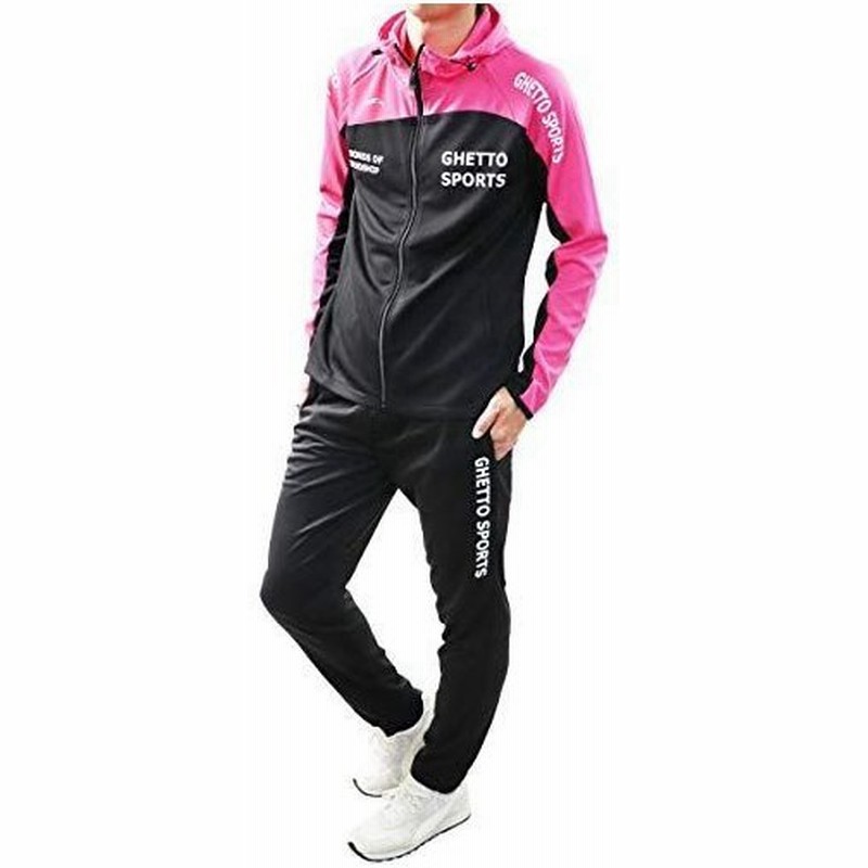 Freestyle ジャージ 上下 メンズ セットアップ ランニングウェア パーカー 25 ピンク ブラック 3l 通販 Lineポイント最大0 5 Get Lineショッピング