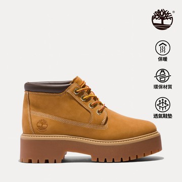Timberland 女款小麥色 Stone Street 中筒厚底防水靴|A5RF9231