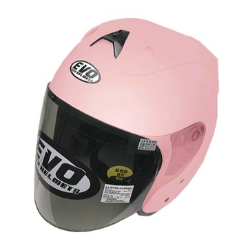 EVO 安全帽 CA-335 CA335 Type_R+Plus 素色 消櫻花粉 涼感 3/4 全拆洗 R帽 半罩