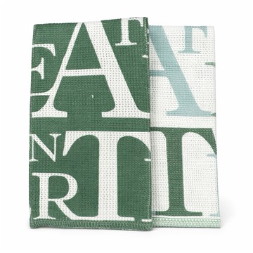 廚具 / 餐具 Afternoon Tea 抗 菌抹布/洗碗巾 - 綠色LOGO 2入 (JN9648)