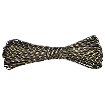 捷華 9芯傘繩  軍規多功能求生繩  承重250kg  直徑4mm  長度約31m  森林迷彩/黑色  1條