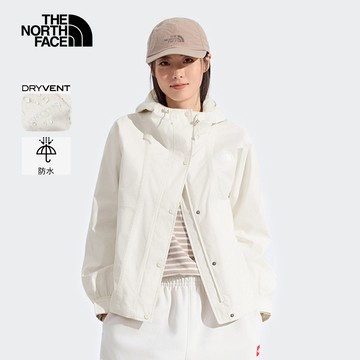 女款米白色DRYVENT防水衝鋒衣｜8KDAQLI