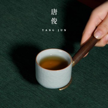 唐俊 汝窯小號茶杯50ml乾坤客人杯