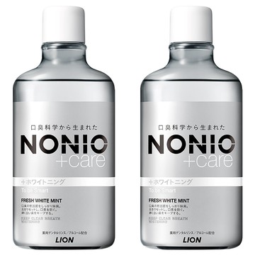 LION 獅王 NONIO 終結口氣漱口水 晶燦亮白  600ml  2瓶