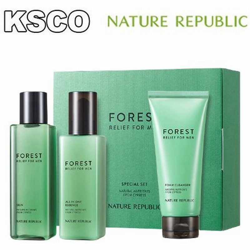 Nature Republic ネイチャーリパブリック フォレストリリーフフォーマン企画セット 化粧水 オールインワン エッセンス 男性化粧品 正規品 韓国コスメ 通販 Lineポイント最大0 5 Get Lineショッピング