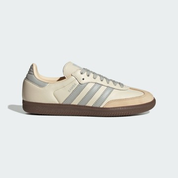 Adidas Samba OG W JH7299 女 運動休閒鞋 德訓鞋 舒適 穿搭 米 灰