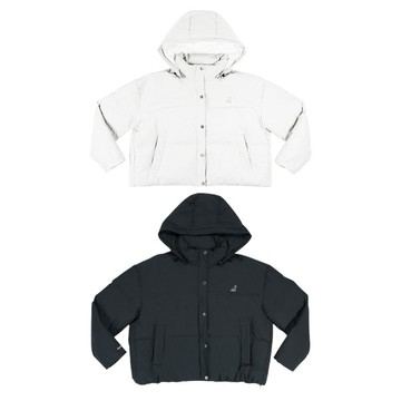 KANGOL 外套 黑 白 時尚科技 保暖外套 女 6552144000 6552144020