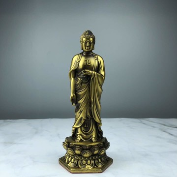 銅釋迦摩尼佛像擺件純銅大日如來佛祖釋迦摩尼佛像客廳家居供奉