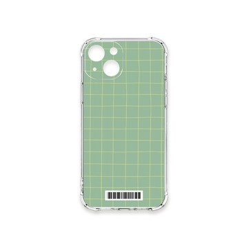 iPhone 15 殼 TRON IPhone 15 手繪簡約方格紋B款  載具 四角防摔殼 手機殼