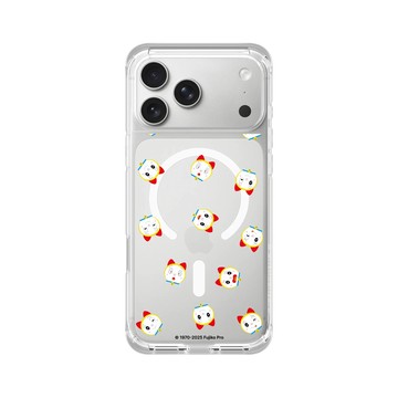 iPhone 17 Pro Max ClearX (MagSafe 兼容) 晶透白 - 哆啦A夢 Doraemon - 哆啦美表情包