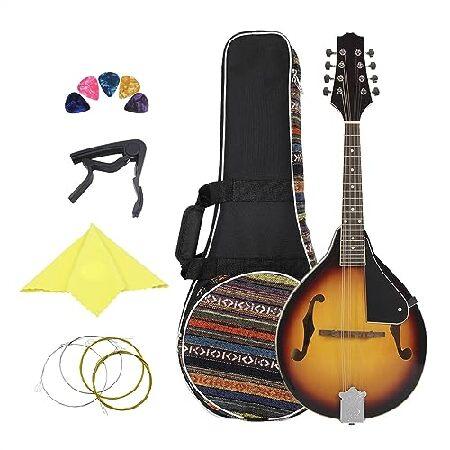 Strings Mandolin Basswood Body A-Style Acoustic Mandolin Guitar With Bag Capo Picks Cloth Adults Mandolins