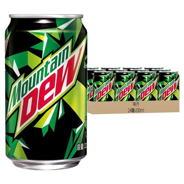 味丹 Mountain Dew 激浪 汽水  330ml  24罐