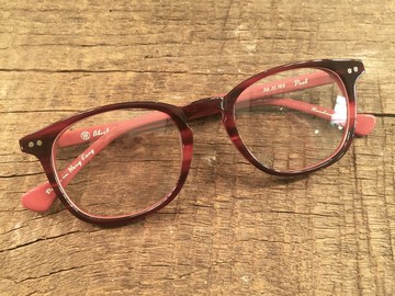 Absolute Vintage - 卑利街(Peel Street) 梨型幼框板材眼鏡 - Red 紅色