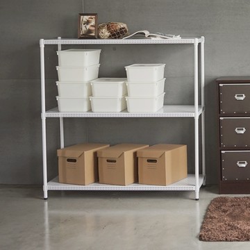 完美主義│《IRON烤漆鐵力士沖孔平面三層架》120X45X120 台灣製 置物架 收納架【J0102】