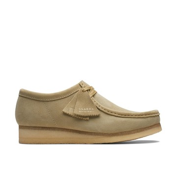 Clarks ORIGINALs-Wallabee男款真皮袋鼠鞋(楓木色)CLM55515R