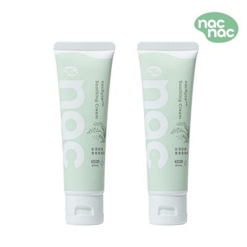 【nac nac】初潤舒敏寶寶萬用霜 60ml 2入組(神經醯胺/維他命原B5/屁屁膏)