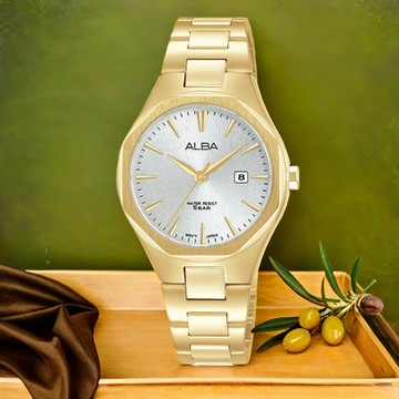 ALBA 雅柏 PRESTIGE 八角時尚女錶 雙12購物節 送禮首選-30mm (AH7DN2X1/VJ22-X431G)