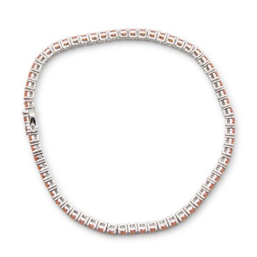 Hatton Labs - Orange Metal Sorbet Tennis Bracelet