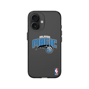 iPhone 16 Clear (相機按鈕) 酷墨灰 - NBA - Logo-奧蘭多魔術 Orlando Magic - Light