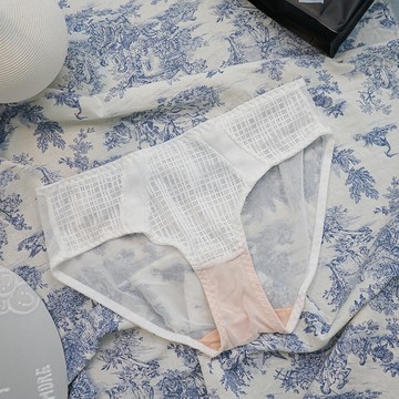 質感網格蕾絲三角內褲