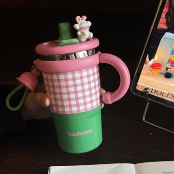 316保溫杯高顏值女生吸管杯學生可愛冰霸杯咖啡隨行杯子2026新款