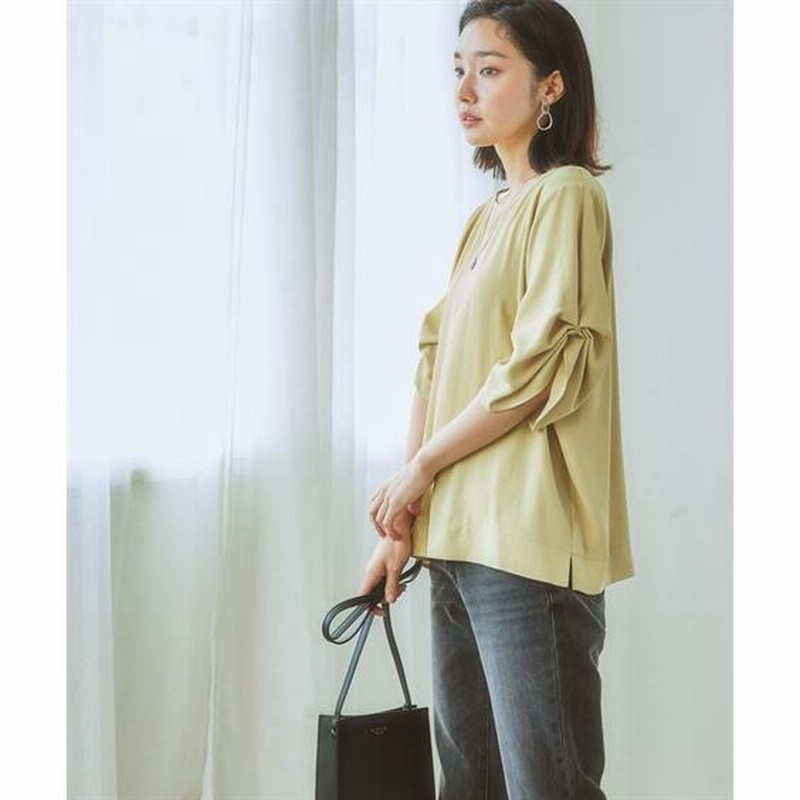 レディース 袖コンシャス ブラウス S/M/L/LL ニッセン nissen レディース 袖コンシャス ブラウス S/M/L/LL ニッセン nissen