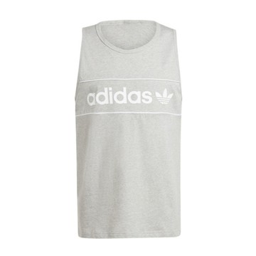Adidas NY Tank IR9342 男 背心 運動 休閒 復古 經典 三葉草 棉質 灰