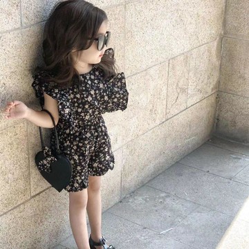 Mini baby🌷韓版女童小香風夏季套裝小飛袖背心短短褲子女寶寶兩件套