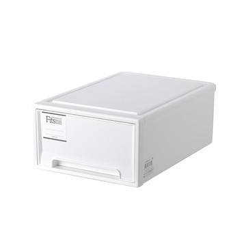 【日本天馬】Fits MONO純白系隨選25.7寬單層抽屜收納箱-3入單一規格