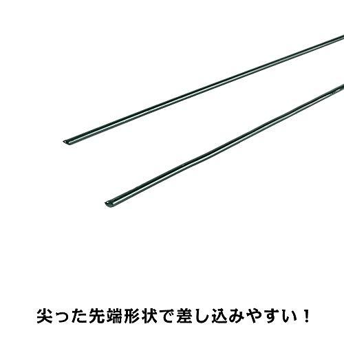 防草シート マルチ ザバーン 農業用ネット 固定用U字型ピン 黒丸付き 人工芝 おさえピン20cm (50本セット)