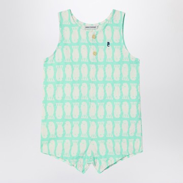 Lucky Fish green water romper