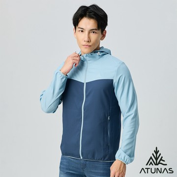 【ATUNAS 歐都納】男款蚊瘋不動涼感外套A1GA2507M霧藍/深藍