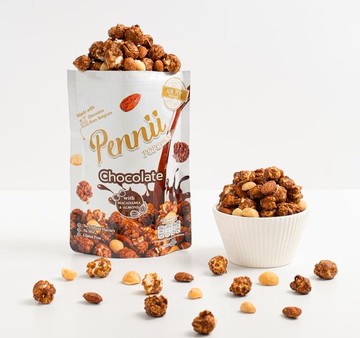 Pennii Premium 朱古力爆谷 40g (含杏仁、夏威夷果仁粒)