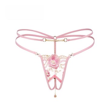 法國LolaLuna內褲【粉水晶】甜蜜粉色綁帶無痕內褲女情人節禮物