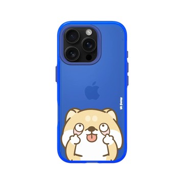 iPhone 16 Pro Clear 激光藍 - 嗨小強 Hi John - 鬼臉柴柴
