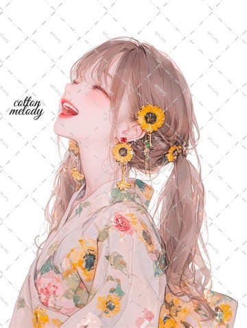 原創貼紙 no.6158 人物貼紙 原創貼紙 女孩貼紙 原創人物貼紙