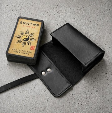 皮革占卜卡牌收納套 易經卡收納包 靈性卡牌收納
