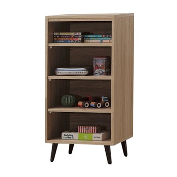 文創集 畢曼1.5尺開放四格低收納櫃-46x38x94cm免組