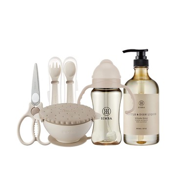 【Simba小獅王辛巴】美味曲奇兒童餐具必備組