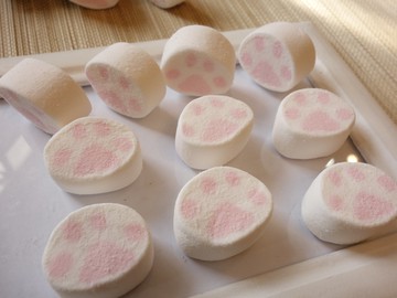 【野味食品】蜜意坊 療育貓抓棉花糖(療育喵爪棉花糖)(80g/包,235g/包,1000g/包)(棉花糖/桃園實體店面出貨)