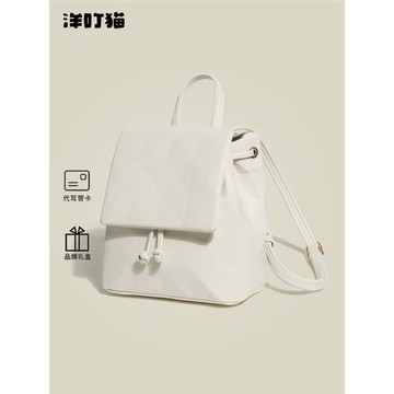 洋叮貓小眾原創設計感雙肩包女式通勤小書包2025新款時尚百搭背包