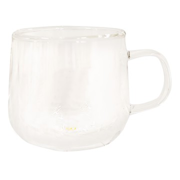 GOODGLAS 好玻 雙層把手玻璃杯 手工硼玻璃杯 玻璃耐熱至120度C  1個