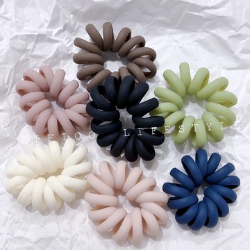 現貨｜莫蘭迪電話髮圈｜綁髮｜髮飾｜不咬髮