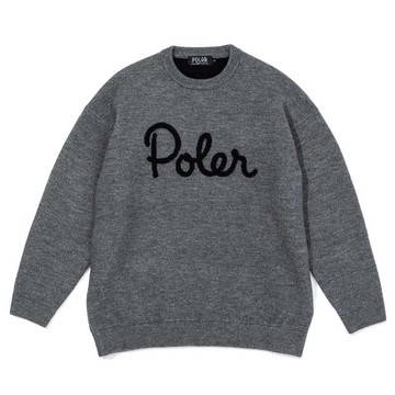 【日本限定】手肘補丁針織上衣/ 休閒上衣/灰色 Size: M