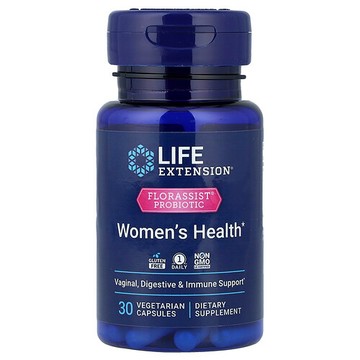 Life Extension, FLORASSIST® 益生菌，女性健康，30 粒素食膠囊