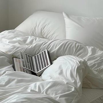 夢之語 柔舒棉 床包枕套組  雙人  白色