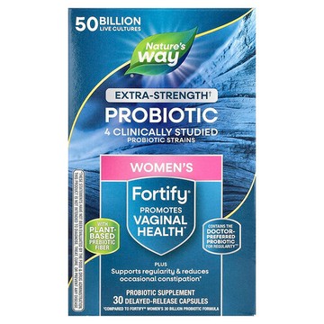 Nature's Way, Fortify® 女性益生菌 + 益生元，特強型，500 億 CFU，30 粒緩釋膠囊