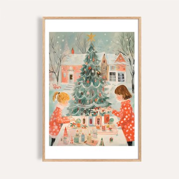 雪庭手作聖誕樹 Crafting Christmas Tree / 耶誕掛畫 海報